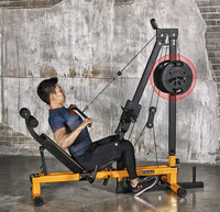 Máquina de Pedales Invertidos Multifuncional, Equipo Deportivo para Sentadillas Oblicuas, Entrenador de Músculos de Piernas, Silla de Fitness Aeróbico