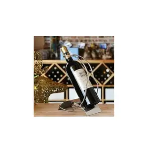 Factory Direct Floor Free Metal Display Rack bottle Stand for Wine Bottle Beverage Beer Display Stand for hot sale product