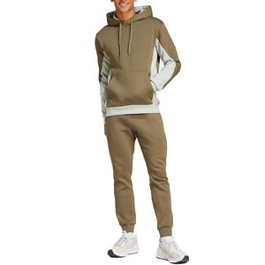 Conjunto Deportivo Informal con Capucha para Hombre 2025, Transpirable, de Secado Rápido, 100% Algodón, Tejido de Felpa para Entrenamientos en el Gimnasio y Actividades al Aire Libre - Product Image 1