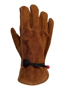 Guantes de Soldadura de Cuero Vacuno, Largos, Ignífugos, Forrados de Lana, Engrosados, Resistentes al Desgaste, para Soldadores - Product Image 6
