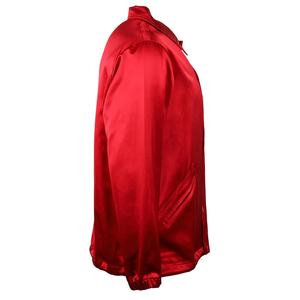 Top Quality Best Selling 100% Polyester Silk Soft Satin Shirt Red Best Selling For Men Women Light Weight Casual Wear - Product Image 3