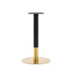 Mesa Redonda de Acero Inoxidable para Cafetería con Tapa de Mármol y Base de Metal Dorado para Muebles de Cocina y Comedor - Product Image 6