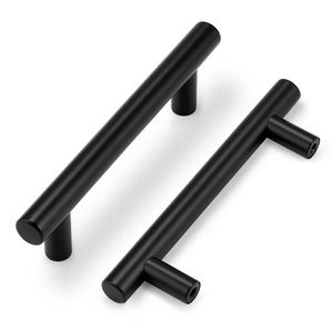 Tirador de barra de armario de cajón de acero inoxidable para el hogar, cocina, muebles de oficina, hardware, puerta, cajón, armario, manija - Product Image 1