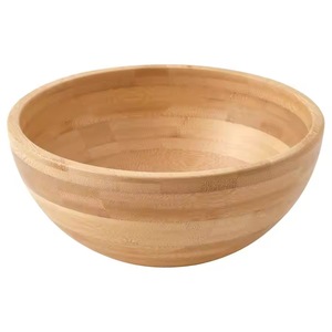 Ensemble de 50 bols à soupe et à salade en bois sculpté, écologiques, de qualité supérieure, design moderne, logo personnalisé, passe au lave-vaisselle - Product Image 1