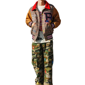 Nueva chaqueta de béisbol Varsity Premium 2025 para hombre, chaqueta con letras de manga de cuero personalizada para invierno, servicio OEM/ODM aceptable - Product Image 5