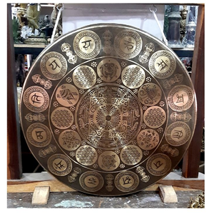 Gongs tibétains Deep Wave Gongs faits à la main pour les prières religieuses Thérapie par le son Yoga Méditation au prix de gros bon marché - Product Image 4