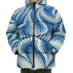 Veste matelassée décontractée pour hommes personnalisée veste d'hiver à glissière respirante à bulles pour hommes - Product Image 1