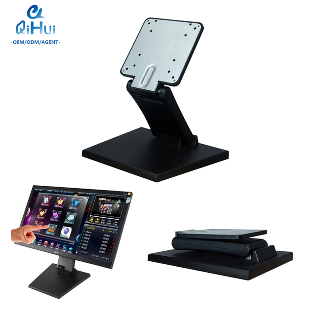 10-27" Foldable LED LCD Monitor TV POS Bracket Desktop Mount Stand