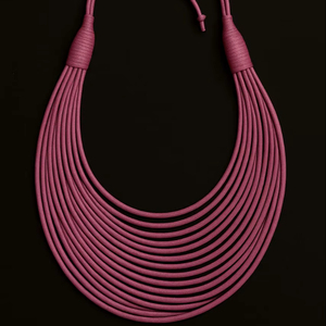 Collar de Cordón Encerado, Hilo de Algodón Verde, Collar Grueso, el Mejor Regalo para Fiestas, Collar de Diseño con Bordado, Joyería de Fiesta para Mujer - Product Image 1