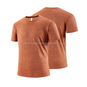 เสื้อยืดกีฬาคอกลมของผู้ชายเสื้อยืดผ้าถักเสื้อยืดโลโก้สะท้อนแสงกำหนดเองได้ - Product Image 3