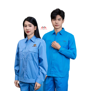 Uniforme de Trabajo para Trabajadores de la Construcción, Talla Grande, Azul y Negro, Ropa de Trabajo para la Industria Petrolera y de Gas - Product Image 1