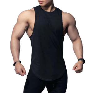 Camiseta sin mangas blanca ecológica personalizada para hombre, ropa deportiva de secado rápido, ropa deportiva de verano antiestática, ropa de gimnasio transpirable de talla grande - Product Image 1