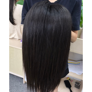 Vente en gros de perruque à fermeture à lacet droite HD avec ossature tendance cheveux humains vierges vietnamiens pour femmes noires du Vietnam - Product Image 2