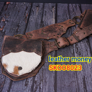 Riñonera de cuero marrón genuino Unisex riñonera personalizada con cremallera cinturón de dinero de teléfono a prueba de agua de moda para deporte de viaje - Product Image 2