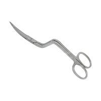 Vente en gros 15cm double courbé en acier inoxydable corail Fragging ciseaux eau salée Aquarium outils Aquascape OEM accessoire