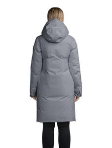 Parka à capuche en tricot personnalisé de qualité supérieure pour femmes Veste bouffante et veste d'hiver matelassée - Product Image 3