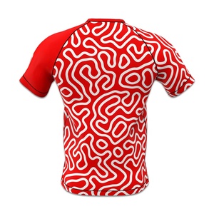 Rashguard personnalisé à impression numérique MMA BJJ OEM unisexe à manches courtes en Spandex/Polyester 220g respirant UPF50+ séchage rapide - Product Image 4
