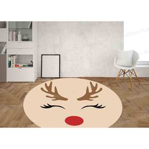 พรมลายกวางน่ารัก พรมพิมพ์ลาย: นุ่มสบาย, คริสต์มาส, ลายสัตว์, ตกแต่งบ้าน, ของตกแต่งส่วนตัว, พรมขนนุ่ม - Product Image 2