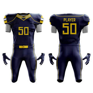 Vente en gros d'uniformes de football américain Forfaits personnalisés bon marché Uniforme Haut de notre production Maillot de football américain - Product Image 1