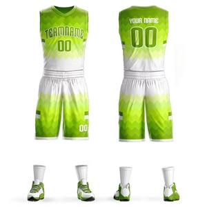 Uniformes de basket-ball respirants à logo personnalisé, mode sportive à séchage rapide avec jeu réversible, technique de sublimation personnalisée - Product Image 2