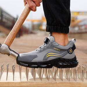 GUYISA Unisex stivali di sicurezza in acciaio con punta leggera in tela per estate inverno primavera autunno <span class=keywords><strong>scarpe</strong></span> <span class=keywords><strong>antinfortunistiche</strong></span> da cantiere - Product Image 1