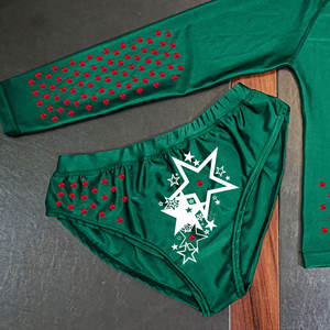 Ensemble de maillots de bain bikini coupe haute pour femmes fabricant OEM été plage maillot de bain cristal logo personnalisé ensemble de sous-vêtements bikini pour filles - Product Image 4