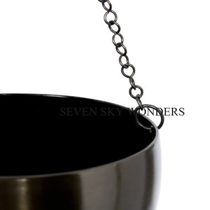 Macetas colgantes para flores, macetas de Metal montadas en la pared, nuevo diseño, maceta de Metal, Color negro recubierto de polvo, suministros para macetas de pared colgantes - Product Image 3