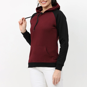 Sudadera con Capucha de Alta Calidad para Mujer, Estilo Minimalista, Logotipo Personalizado, Color Sólido, 100% Algodón, Manga Larga - Product Image 5