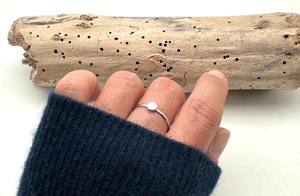 Anillo clásico de joyería para mujer, joyería de estilo bohemio de Plata de Ley 925, piedra lunar, piedra preciosa, anillo hecho a mano, regalo para esposa - Product Image 3