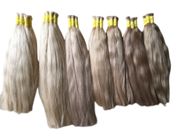 Extensions de cheveux humains bruts Remy 12A en gros, lisses et soyeux, couleur claire, double trame, 100g/paquet, origine Vietnamienne