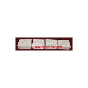 Producto hecho a mano de alta calidad y nuevo de primera clase de joyero de mármol blanco natural con funciones propósito de regalo de Acción de Gracias - Product Image 1