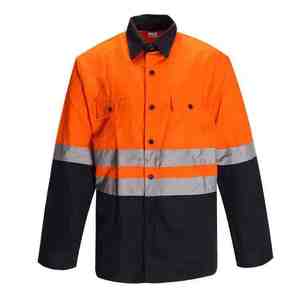 Chaqueta de Seguridad Unisex de Alta Visibilidad, Reflectante, Impermeable, Cortavientos, Transpirable, con Aislamiento de Poliéster, Antibacteriana, con Cremallera, Tallas Grandes - Product Image 2