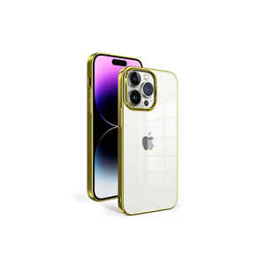 Édition Or de Luxe pour iPhone 14 Pro Max Étui de Protection en Silicone de Luxe Étui Liquide en Silicone Souple Emballage de Vente au Détail - Product Image 1