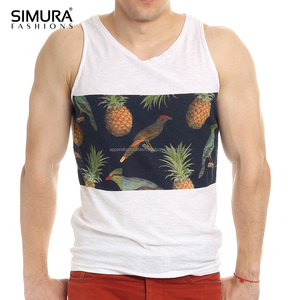 Services OEM Look plage d'été Logo personnalisé Crop débardeurs en gros nouvelle tendance élégant Fitness grande taille Crop hommes débardeurs - Product Image 4