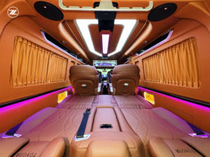 丰田Hiace面包车的溢价，9座蓝黑外观和棕色内饰，带左转向的完整汽车出口 - Product Image 3