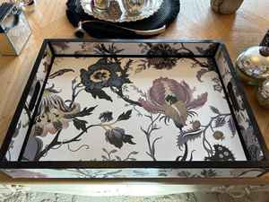 Plateau de service en bois et métal émaillé avec design imprimé personnalisé, vente chaude, prix réduit jusqu'à la fin de juin 2025 - Product Image 5