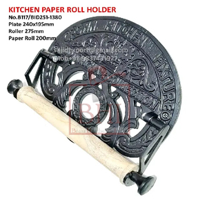 Rouleau de cuisine en silicone, Design rétro victorien, porte-rouleau de cuisine, design Vintage rétro, montage mural - Product Image 2