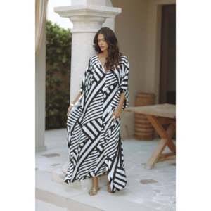 Women's Premium Velvet Kaftan Formal Modest <b>Dress</b> with Solid Deep V Neck Regular Sleeves Beach Wear Cover up - Product Image 2