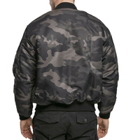 Blouson Bomber Homme Hiver Tendance Sportif Confortable Respirant Polyester/Nylon Logo Personnalisé Imperméable Réversible
