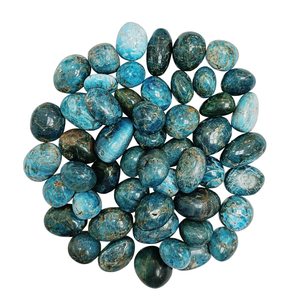 Apatite bleue en vrac dégringolée pierres précieuses-énergie positive et fabrication de bijoux cristaux-vente en gros Apatite bleue polie Tumble - Product Image 1