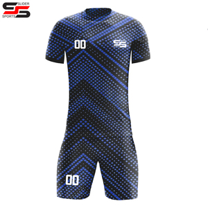 Conjunto de uniformes de fútbol de poliéster 100%, camisetas de equipo, camisetas de liga, uniformes de fútbol personalizados al por mayor, ropa de fútbol - Product Image 5