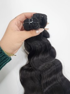 Vietnamese Virgin Hair Weft Natural Straight Silky Smooth in <b>Stretched</b> Lengths 12-28 Inches - Product Image 2