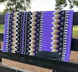 Western Show Horse Saddle Blanket Diseño de Nueva Zelanda Manta de sillín de lana hecha a mano Top Wool Saddle Pad Size - Product Image 4