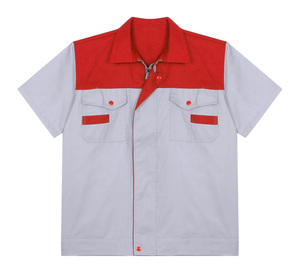 เสื้อทำงานของผู้ชายเสื้อทำงานปักโลโก้ตามสั่งชุดทำงานแบบลำลอง - Product Image 1