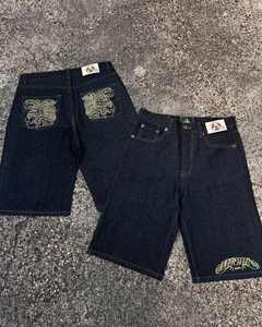 Conjunto de pantalones cortos de lana de algodón 100% transpirable y ligero ecológico con diseños impresos personalizados temporada de verano - Product Image 6