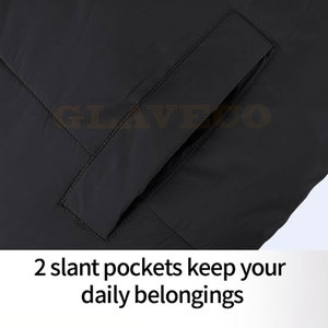 Veste à bulles de haute qualité pour hommes, col montant, imperméable, respirante, hiver, en polyester, dernier design - Product Image 5
