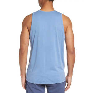 Camisetas sin Mangas Casuales de Alta Calidad para Hombre, Camiseta Deportiva con Logotipo Personalizado, Cuello Redondo, Tejido de Spandex/Poliéster, Secado Rápido y Transpirable - Product Image 6