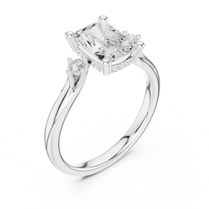 Elegant Terra Jewels Bague de mariage en or 10K Solitaire Moissanite Bijoux en diamant - Product Image 2