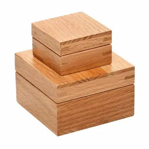 越南手工制作的新设计高品质天然木制方形实心火化骨灰盒人类骨灰宠物