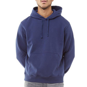 Sudadera con capucha teñida lisa de invierno con logotipo bordado personalizado Jersey de algodón 100% de corte regular Fabricante de ropa de calle de peso pesado polar - Product Image 1